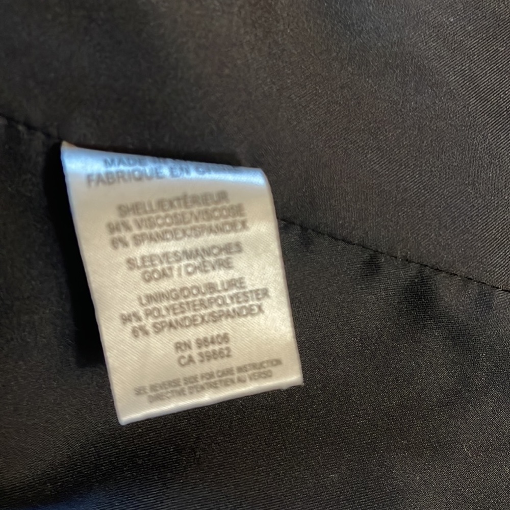 Theory Size Medium Black Jacket With Leather Slee… - image 7